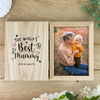 Personalised The World's Best Mum Wooden Book Photo Frame 7" x 5" Photo