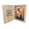 Personalised The World's Best Mum Wooden Book Photo Frame 7" x 5" Photo