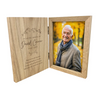 Personalised Wreath Memorial Wooden Book Photo Frame 7" x 5" Photo