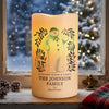 Personalised The Snowman Botanical LED Candle