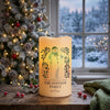 Personalised The Snowman Botanical LED Candle