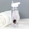 Best Ever Floral Photo Upload Water Bottle