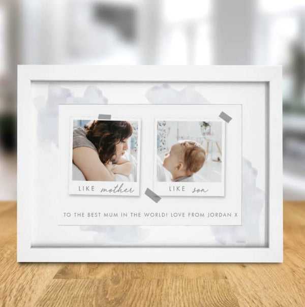 Like Polaroid Photo Upload A4 Framed Print - Shop Personalised Gifts
