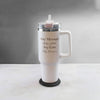 Engraved Extra Large White Travel Cup 40oz/1135ml, Any Message Image 3
