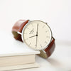 Handwriting EngravingMens Architect Zephyr Watch With Walnut Strap - Shop Personalised Gifts