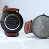 Handwriting Engraving Mens Minimalist Architect Watch With Walnut Strap - Shop Personalised Gifts