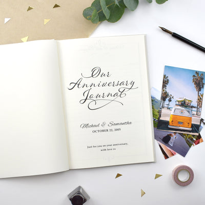 Our Anniversary Personalised Journal - Shop Personalised Gifts