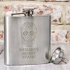 Personalised Sugar Skull Stainless Steel Hip Flask
