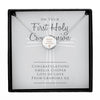 Personalised First Holy Communion Silver Plated Necklace & Box - Shop Personalised Gifts