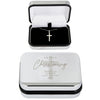 Personalised Christening Nickel Plated Trinket Box & Cross Necklace Set - Shop Personalised Gifts