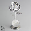 Personalised Forever in Our Hearts Crystocraft Silver Plated Rose Ornament - Shop Personalised Gifts