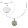 Personalised Sterling Silver & 9ct Gold St. Christopher Necklace - Shop Personalised Gifts