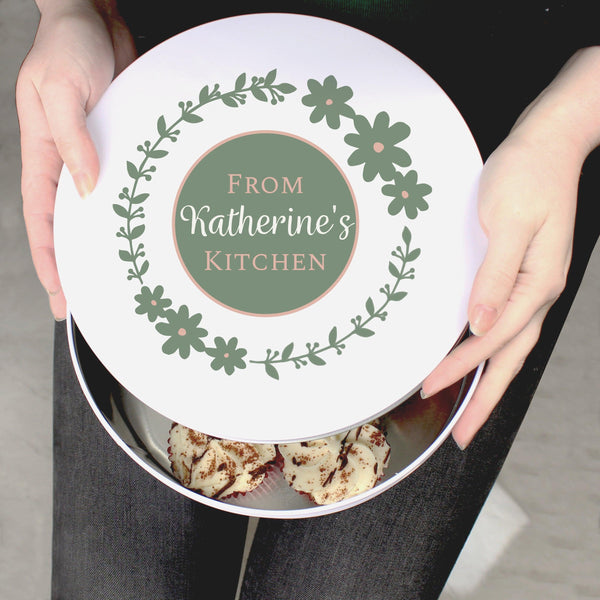 Personalised Floral Cake Tin - Shop Personalised Gifts