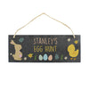 Personalised Easter Bunny & Chick Hanging Slate Sign - Shop Personalised Gifts