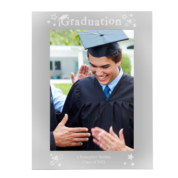 Personalised Graduation 5x7 Silver Photo Frame - Shop Personalised Gifts
