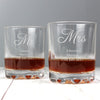 Personalised Mr & Mrs Pair of Tumblers - Shop Personalised Gifts