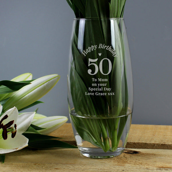 Personalised Happy Birthday Bullet Vase - Shop Personalised Gifts