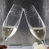 Personalised Hand Cut Heart Pair of Flutes with Gift Box - Shop Personalised Gifts
