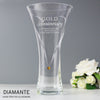 Personalised Gold Anniversary Large Hand Cut Diamante Heart Vase - Shop Personalised Gifts