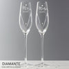 Personalised Hand Cut Mr & Mrs Pair of Flutes in Gift Box - Shop Personalised Gifts