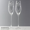 Personalised Hand Cut Mr & Mrs Pair of Flutes in Gift Box - Shop Personalised Gifts