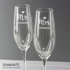 Personalised Hand Cut Mr & Mrs Pair of Flutes in Gift Box - Shop Personalised Gifts