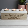 Personalised You Light Up My Life Triple Tea Light Box - Shop Personalised Gifts