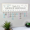 Personalised Classroom Office Birthday Planner Plaque with Customisable Discs - Shop Personalised Gifts