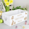 Personalised Easter Bunny White Wooden Crate - Shop Personalised Gifts
