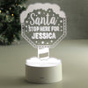 Personalised Santa Stop Here Colour Changing LED Night Light