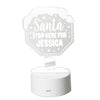 Personalised Santa Stop Here Colour Changing LED Night Light