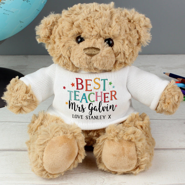 Personalised Best Teacher Teddy Bear - Shop Personalised Gifts