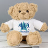 Personalised Blue Big Age Teddy Bear - Shop Personalised Gifts