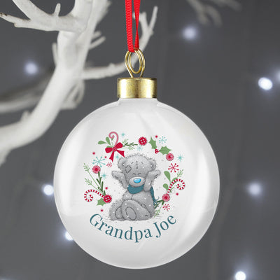 Personalised Me To You 'For Grandad, Dad' Christmas Bauble - Shop Personalised Gifts