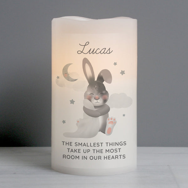 Personalised Baby Easter Bunny LED Candle - Shop Personalised Gifts