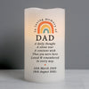 Personalised In Loving Memory Rainbow LED candle - Shop Personalised Gifts