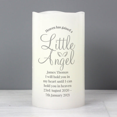 Personalised Little Angel LED Candle - Shop Personalised Gifts