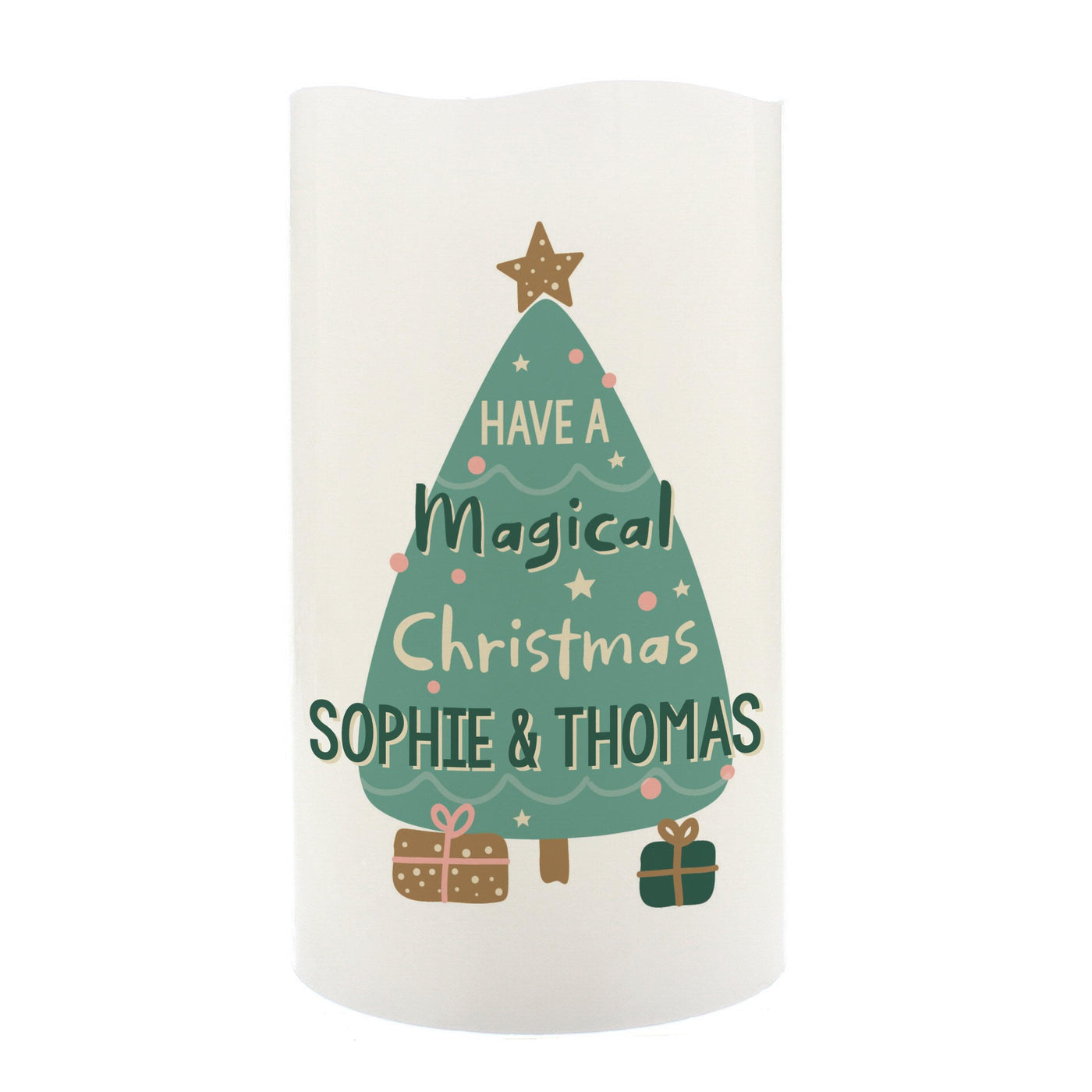 Personalised Have A Magical Christmas LED Candle - Shop Personalised Gifts