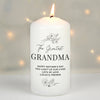 Personalised Floral Wax Pillar Candle - Shop Personalised Gifts