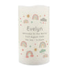 Personalised Rainbow Nightlight LED Candle