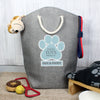 Personalised Blue Paw Print Storage Bag - Shop Personalised Gifts
