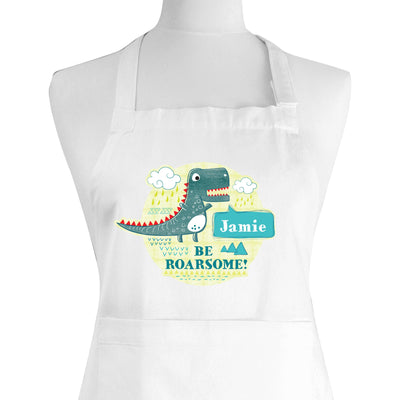 Personalised 'Be Roarsome' Dinosaur Children's Apron - Shop Personalised Gifts
