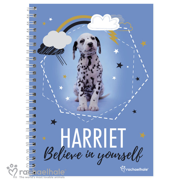 Personalised Rachal Dalmatian A5 Notebook
