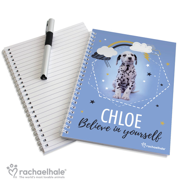 Personalised Rachal Dalmatian A5 Notebook