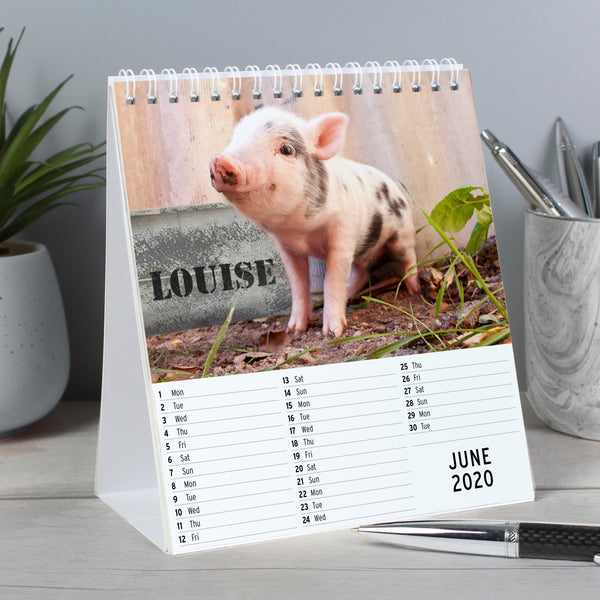 Personalised Cute Animals Desk Calendar - Shop Personalised Gifts