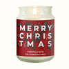 Personalised Christmas Large Scented Jar Wax Candle