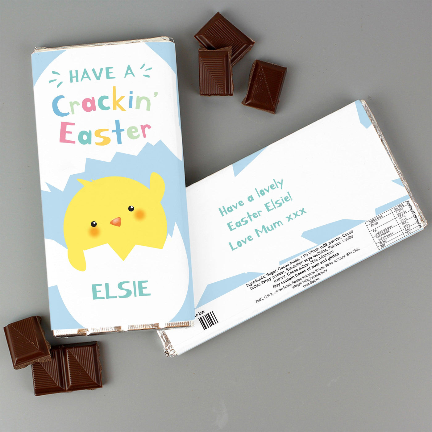 Personalised Have A Cracking Easter Milk Chocolate Bar - Shop Personalised Gifts