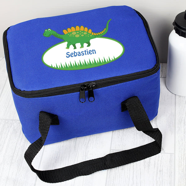 Personalised Dinosaur Blue Insulated Lunch Bag - Shop Personalised Gifts