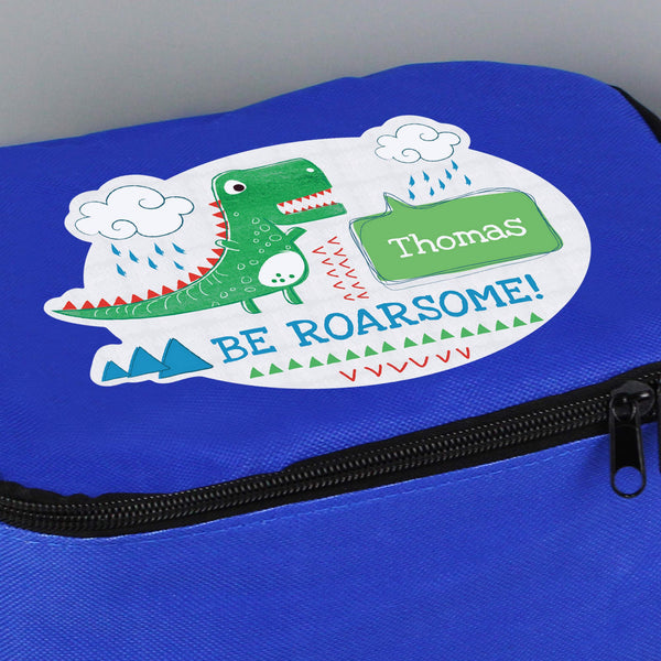 Personalised 'Be Roarsome' Dinosaur Insulated Lunch Bag - Shop Personalised Gifts