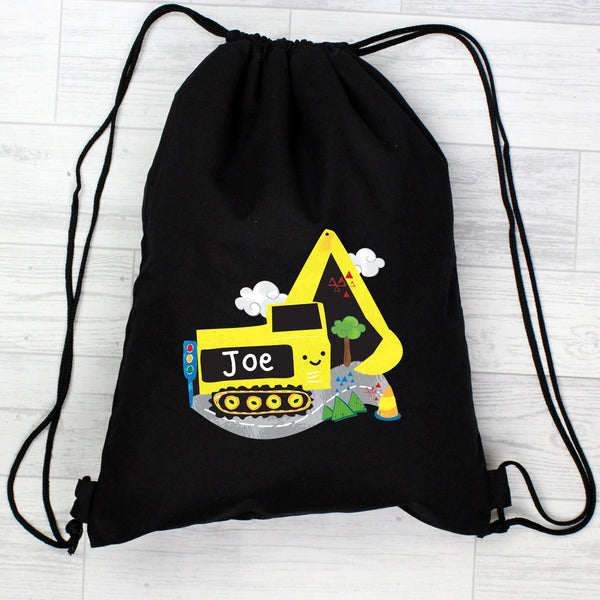 Personalised Digger Black Swim & Kit Bag - Shop Personalised Gifts